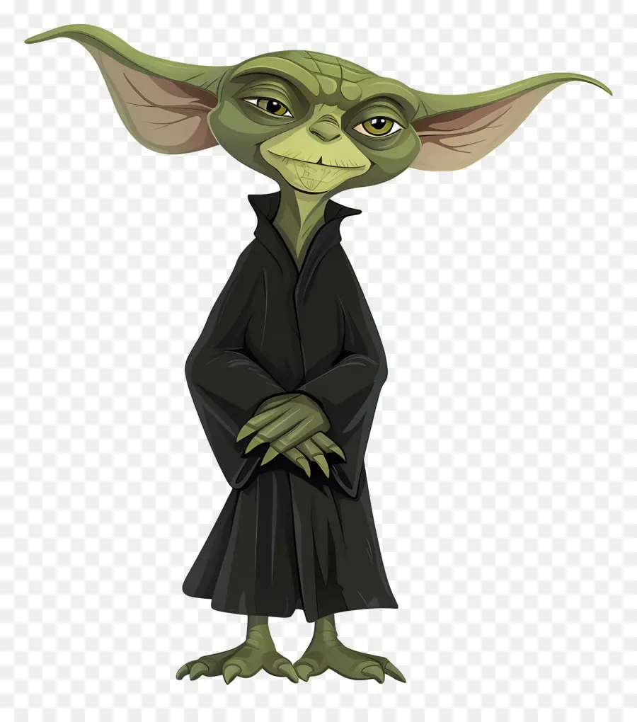 Yoda，Elbiseli Yeşil Yaratık PNG