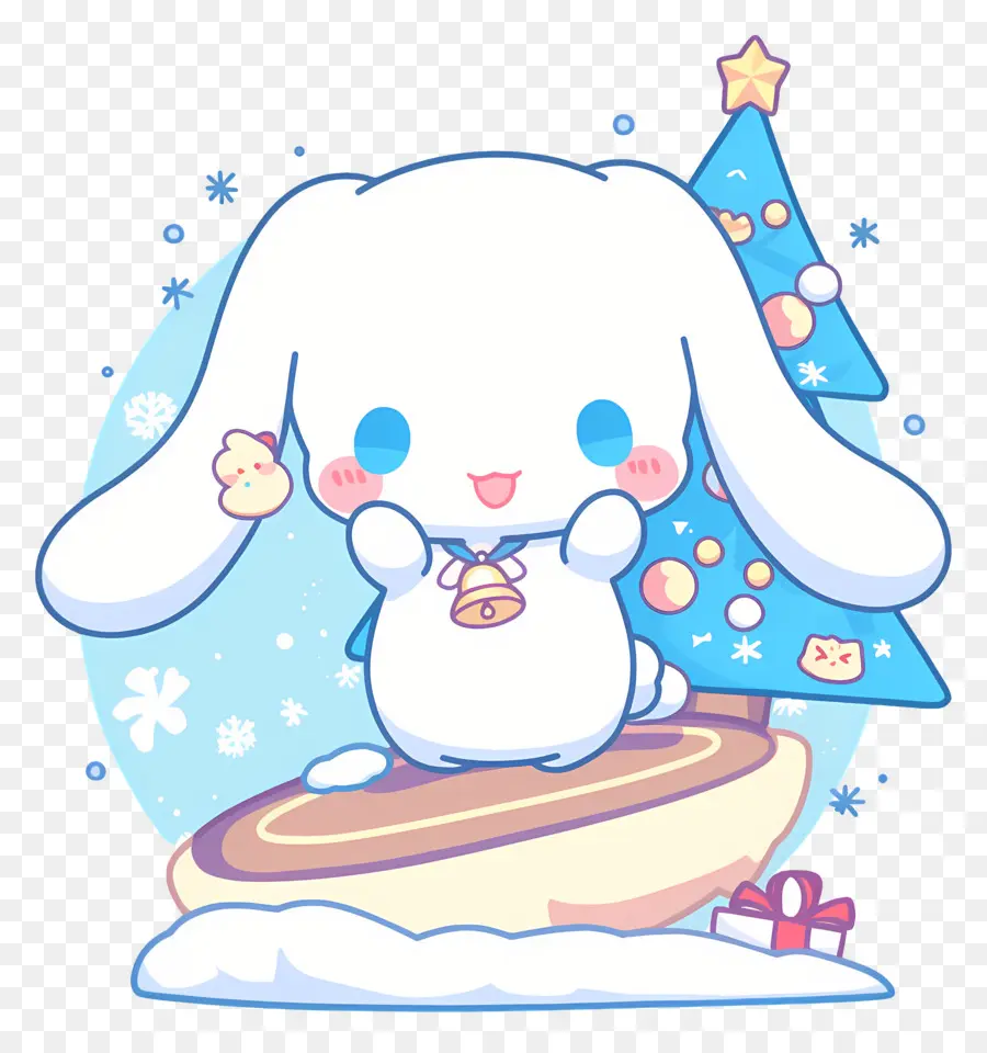 Sevimli Cinnamoroll，Hediyeli Sevimli Tavşan PNG