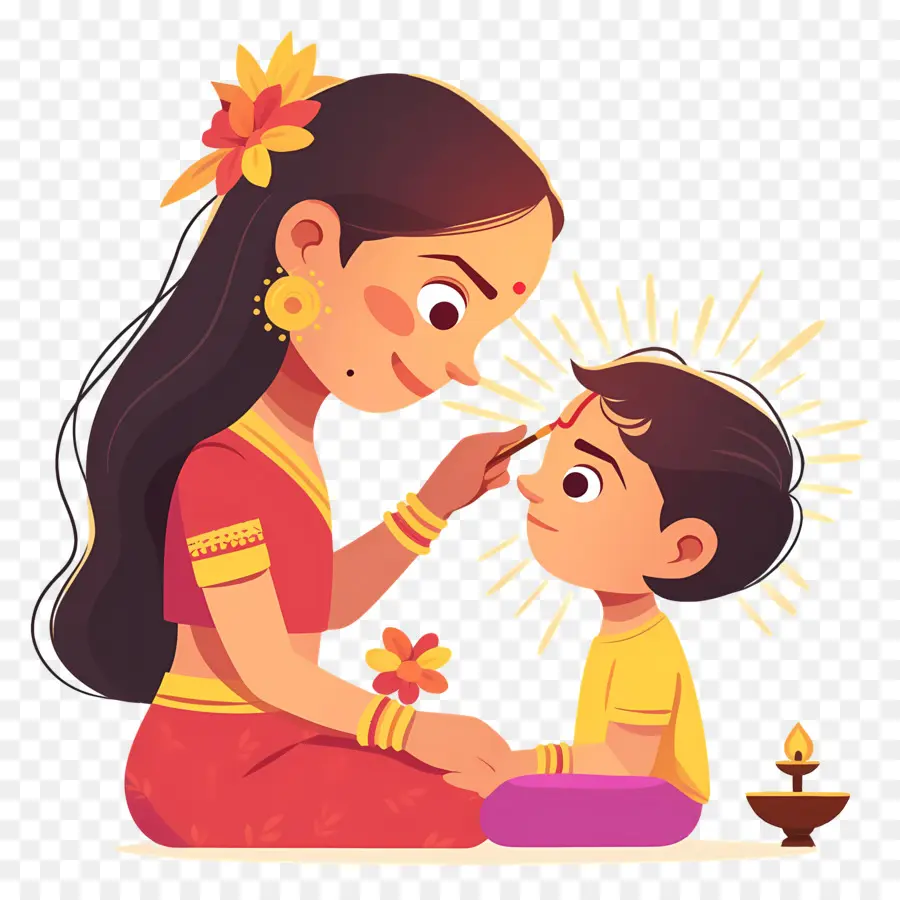 Bhai Dooj，Kadın Ve Çocuk PNG