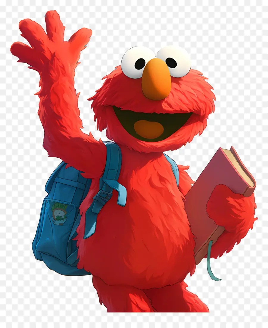 Elmo，Kırmızı Tüylü Karakter PNG