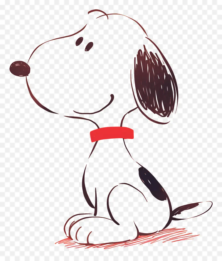 Snoopy，Karikatür Köpek Taslağını PNG