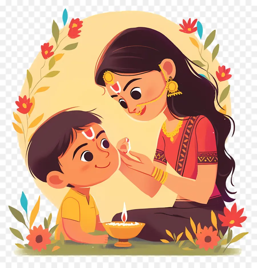 Bhai Dooj，Kadın Ve Çocuk PNG