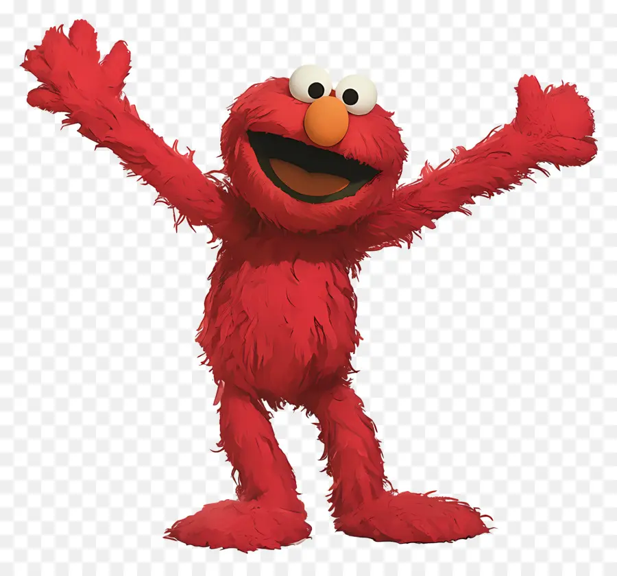 Elmo，Kırmızı Tüylü Karakter PNG