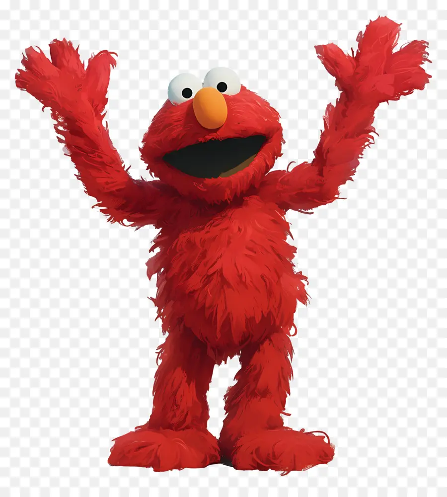 Elmo，Kırmızı Tüylü Karakter PNG