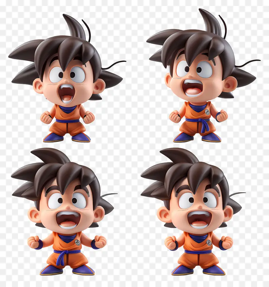 Goku，Turuncu Kıyafetli çizgi Film Karakteri PNG