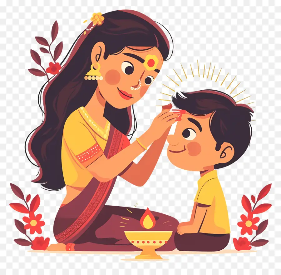 Bhai Dooj，Kadın Ve Çocuk PNG