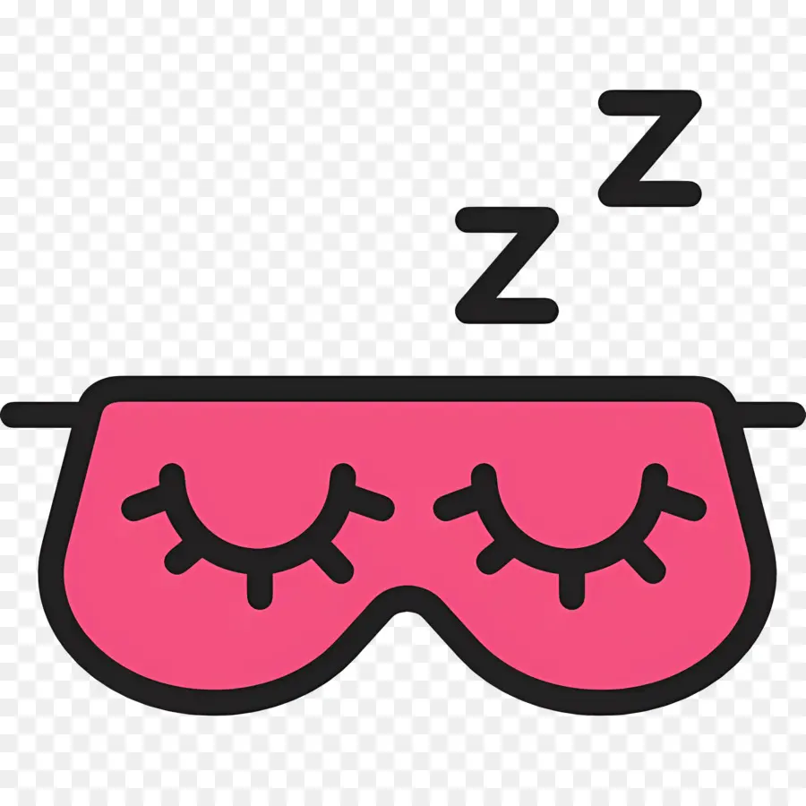 Uyu Zzz，Pembe Uyku Maskesi PNG