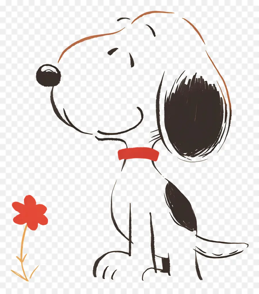 Snoopy，Karikatür Köpek Taslağını PNG