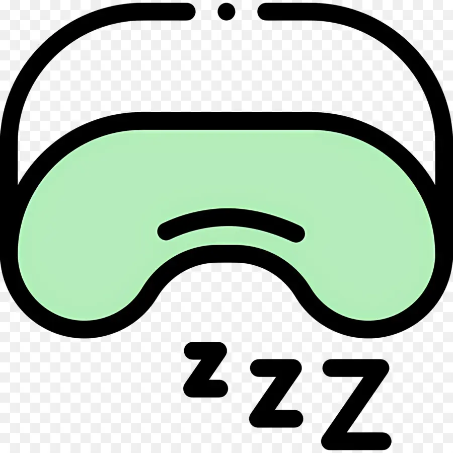 Uyu Zzz，Zzz'li Uyku Maskesi PNG