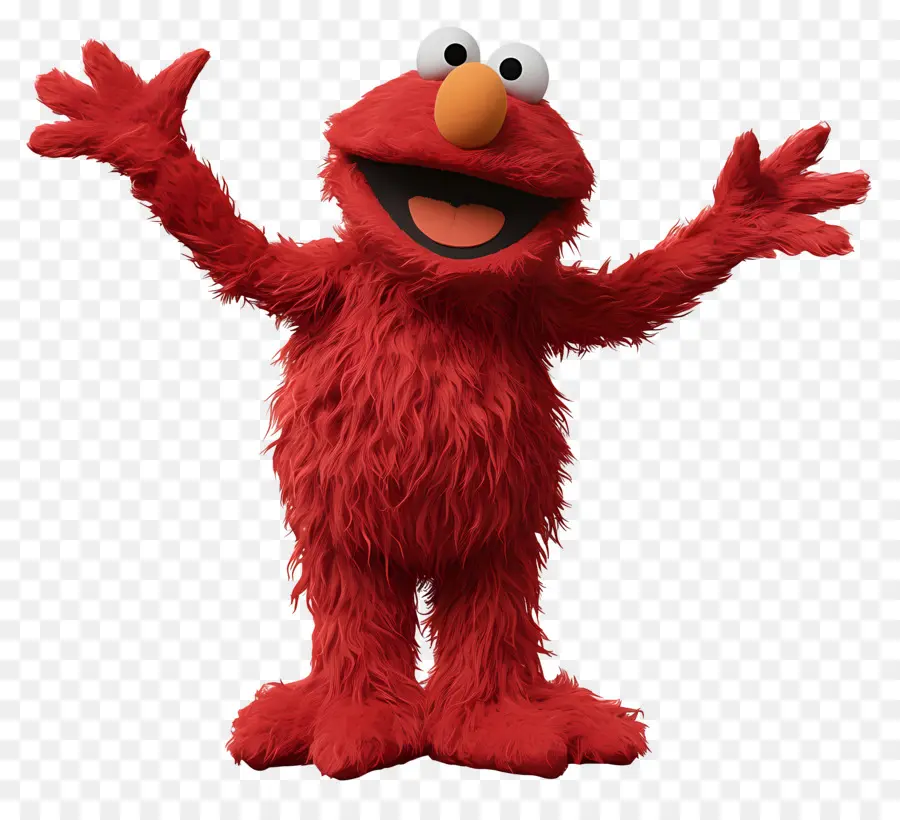 Elmo，Kırmızı Tüylü Karakter PNG