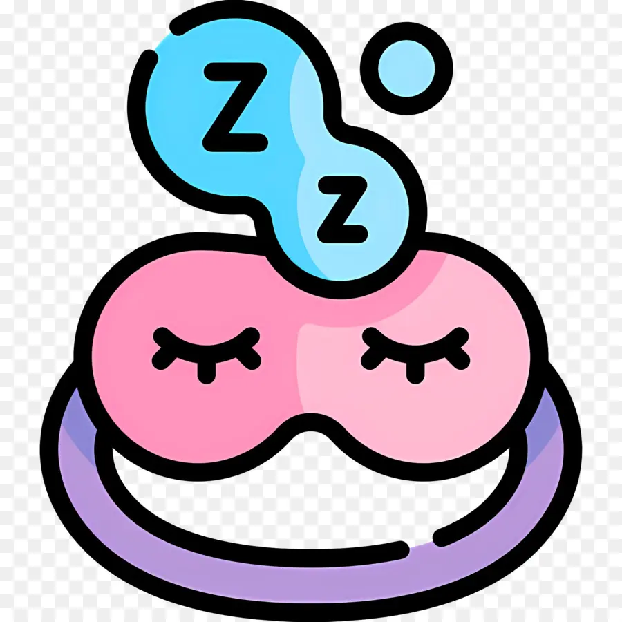 Uyu Zzz，Zzz'li Uyku Maskesi PNG