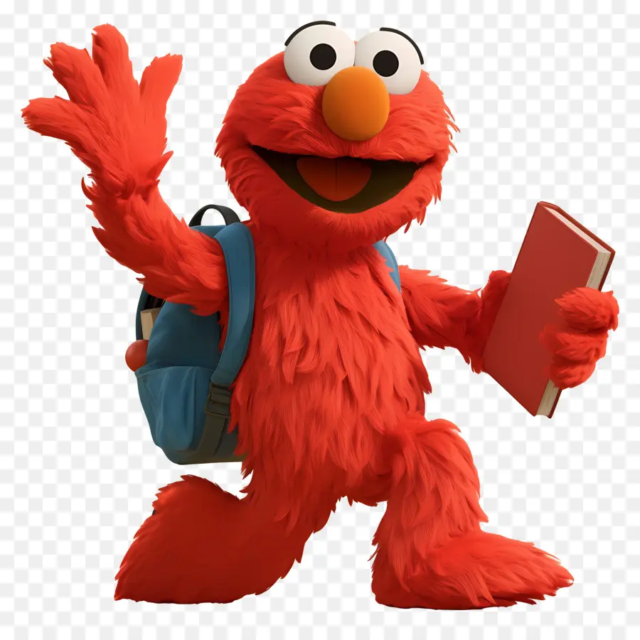 Elmo，Kırmızı Tüylü Karakter PNG