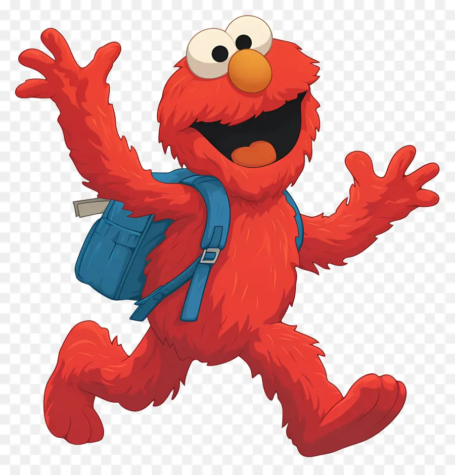 Elmo，Kırmızı Tüylü Karakter PNG