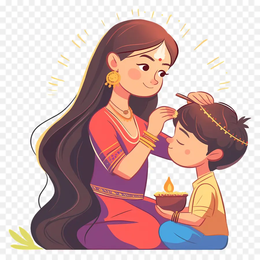 Bhai Dooj，Kız Kardeş Ve Erkek Kardeş PNG