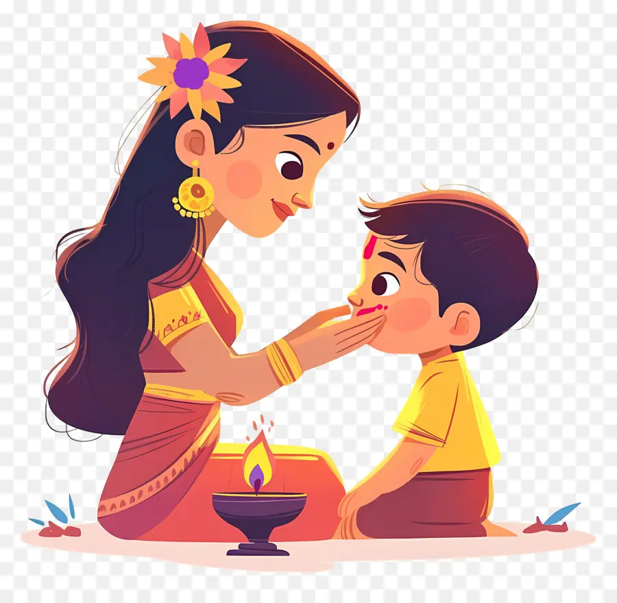 Bhai Dooj，Kadın Ve Çocuk PNG