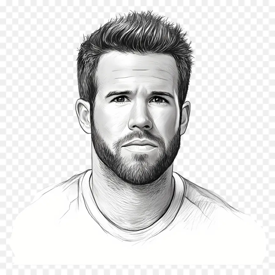 Ryan Reynolds，Portre Taslağı PNG