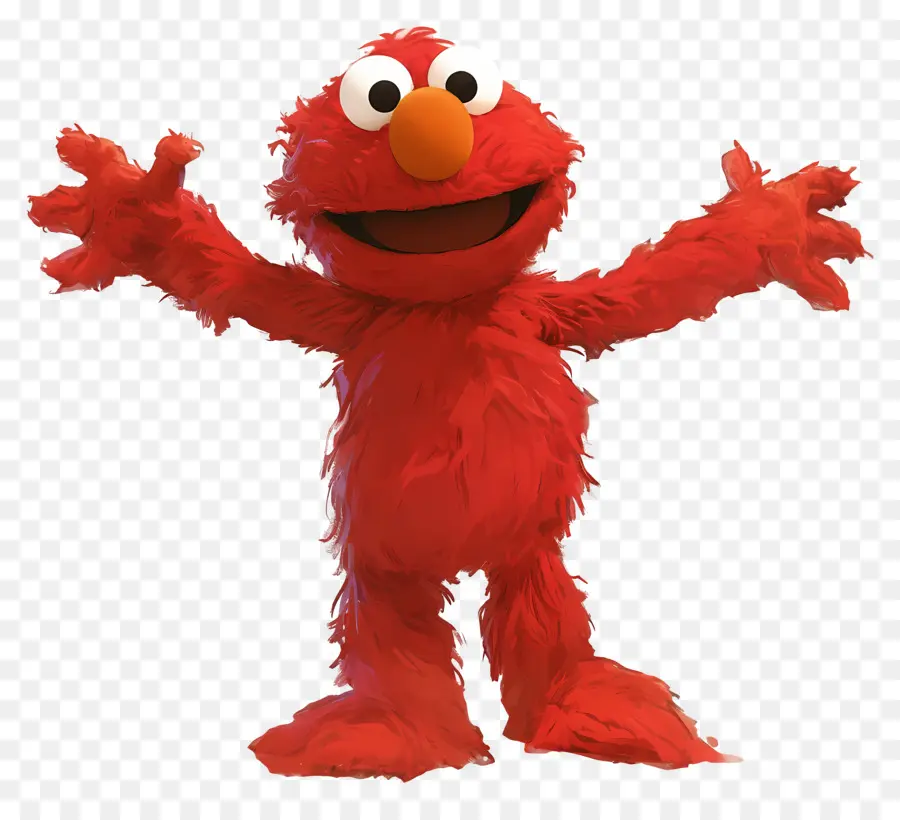 Elmo，Kırmızı Tüylü Karakter PNG