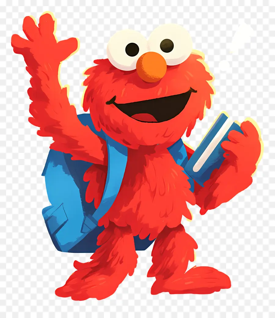 Elmo，Kırmızı Tüylü Karakter PNG