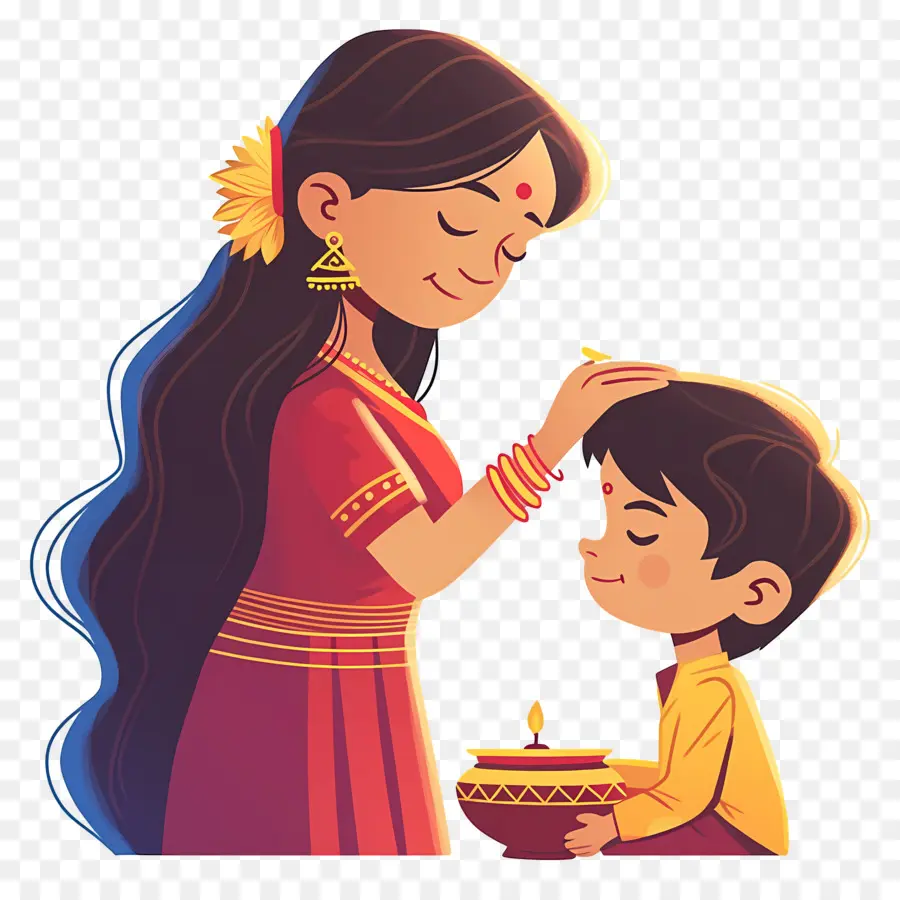 Bhai Dooj，Kız Kardeş Ve Erkek Kardeş PNG