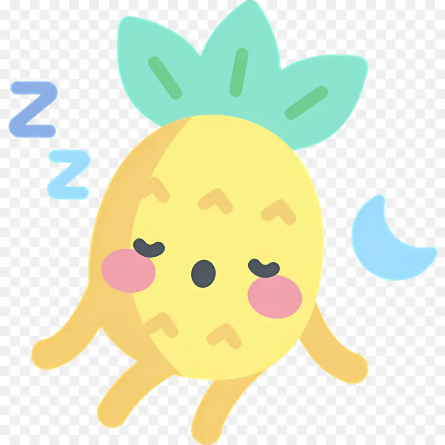 Uyu Zzz，Uyuyan Ananas PNG