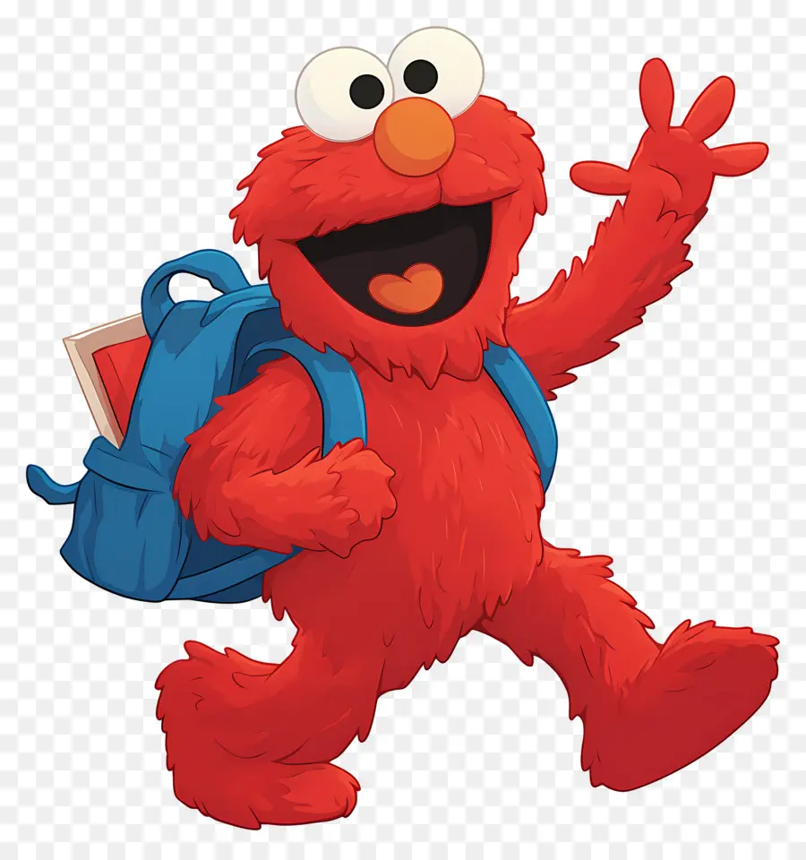 Elmo，Kırmızı Tüylü Karakter PNG