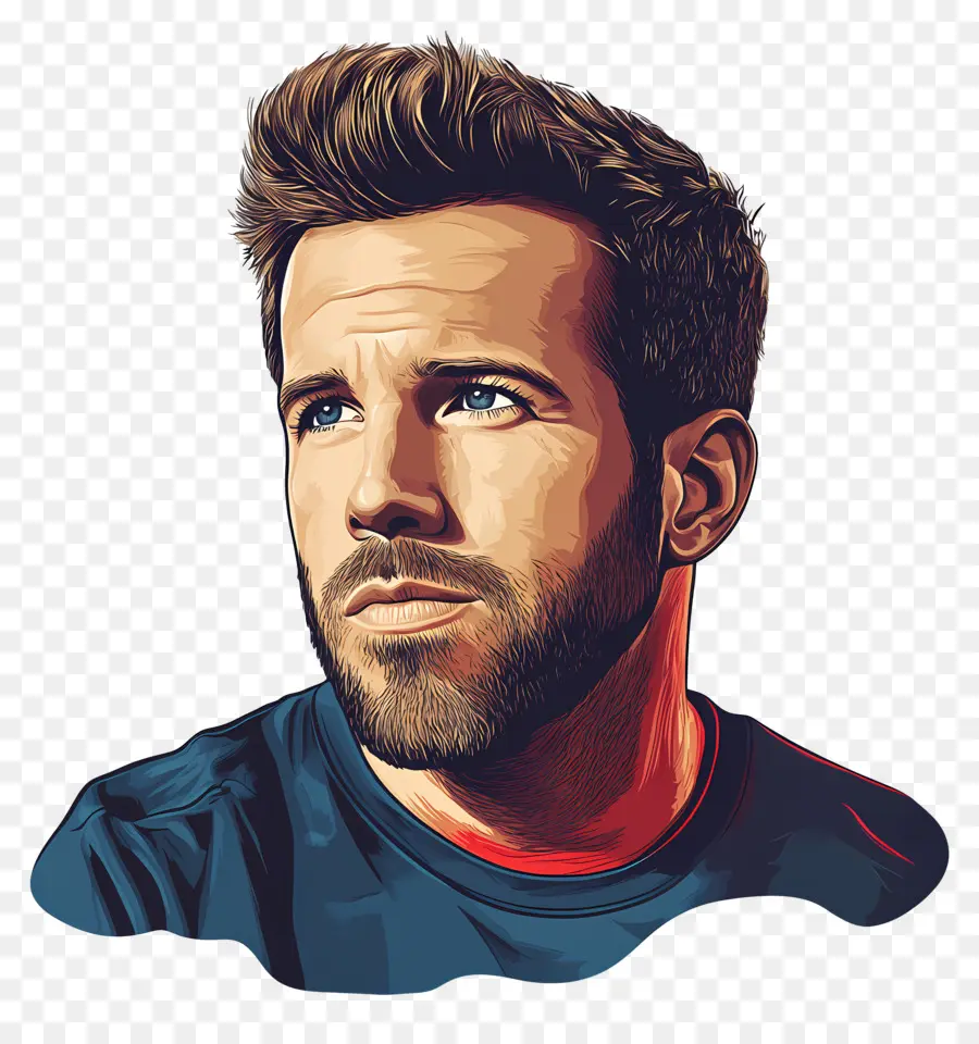 Ryan Reynolds，Karakter İllüstrasyonu PNG