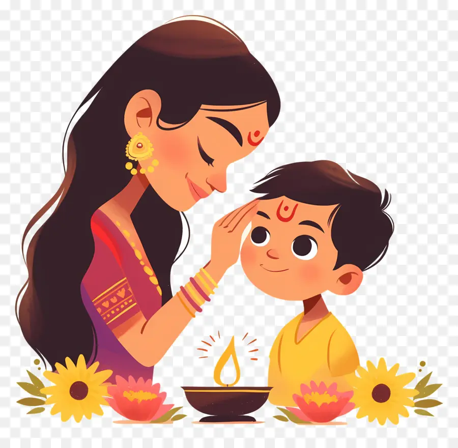 Bhai Dooj，Kadın Ve Çocuk PNG