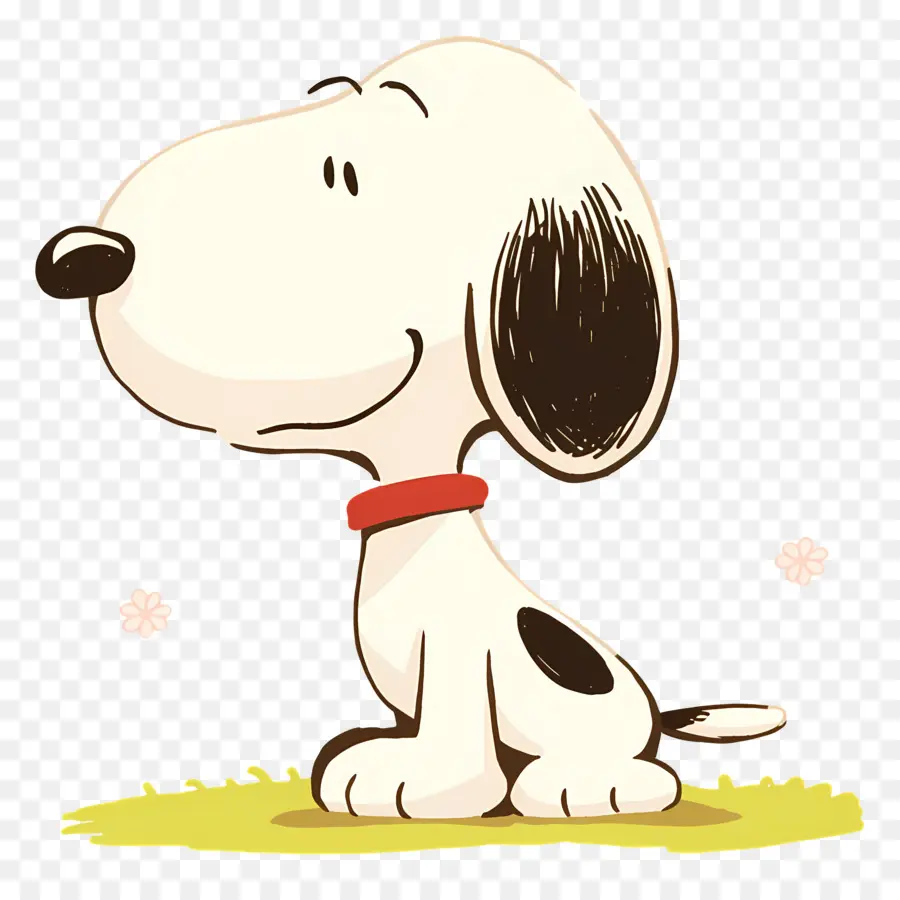 Snoopy，Karikatür Köpek Oturuyor PNG