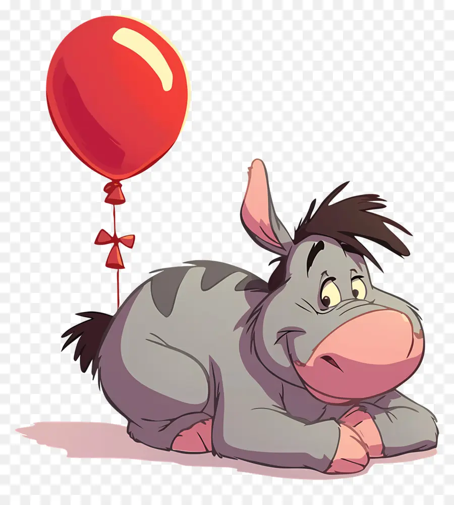 Eeyore，Balonlu Karikatür Eşek PNG