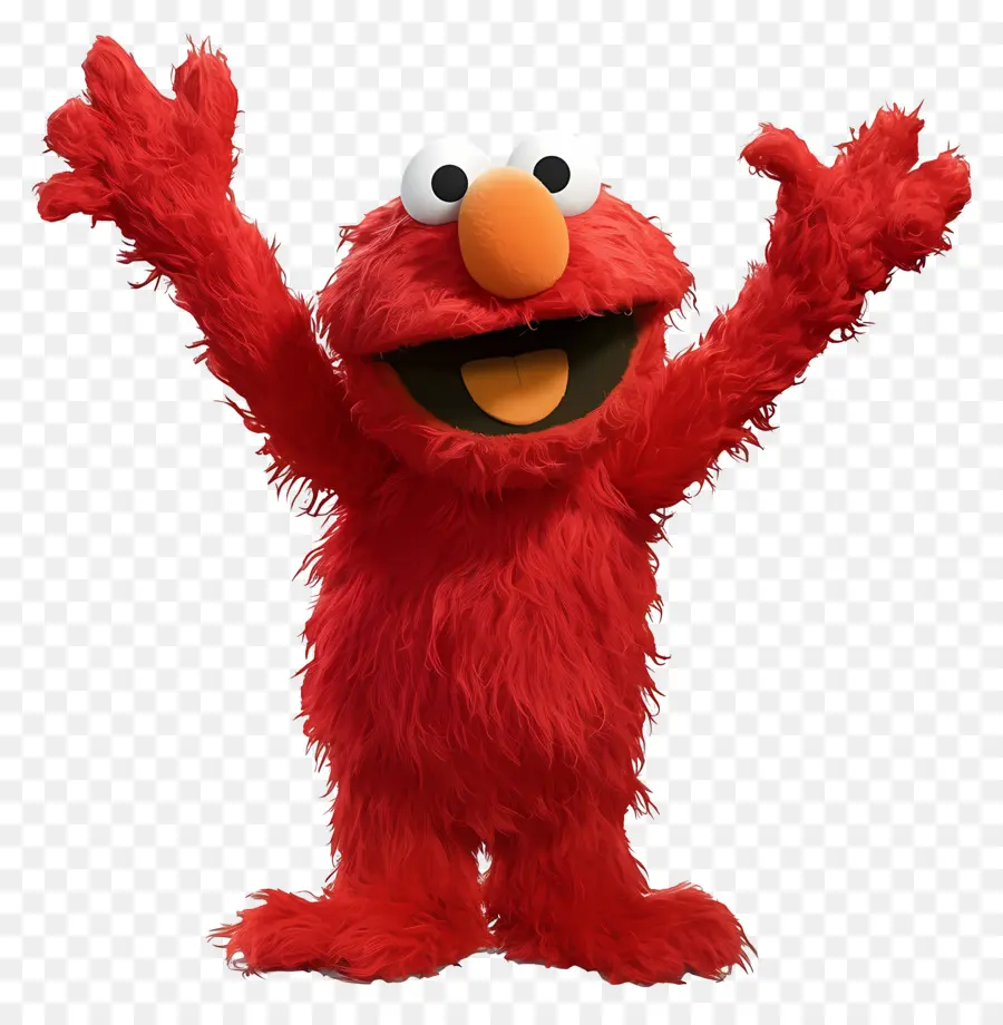 Elmo，Kırmızı Tüylü Karakter PNG