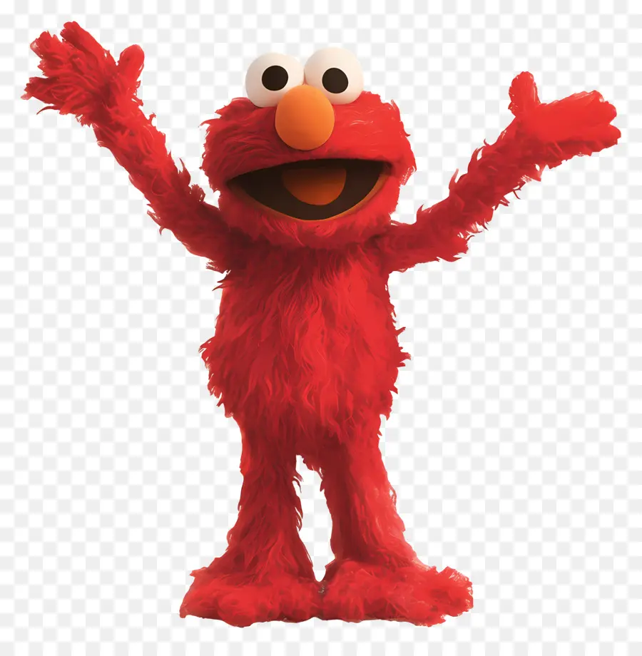 Elmo，Kırmızı Tüylü Karakter PNG