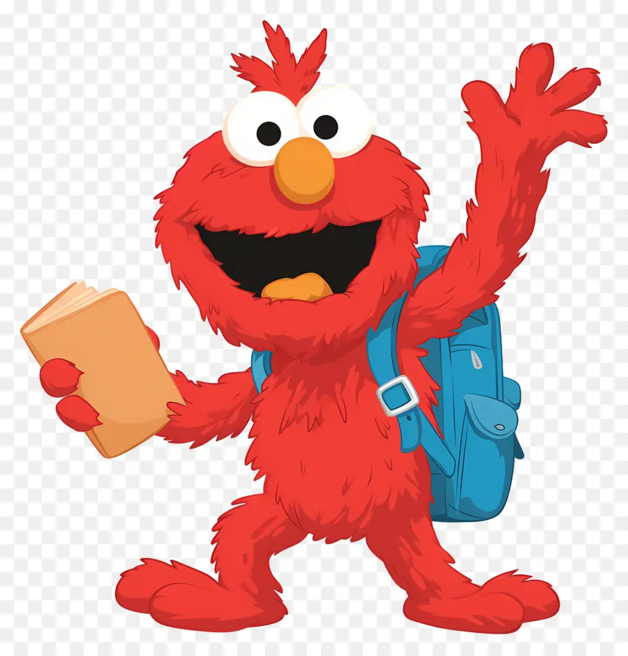 Elmo，Kırmızı Tüylü Karakter PNG