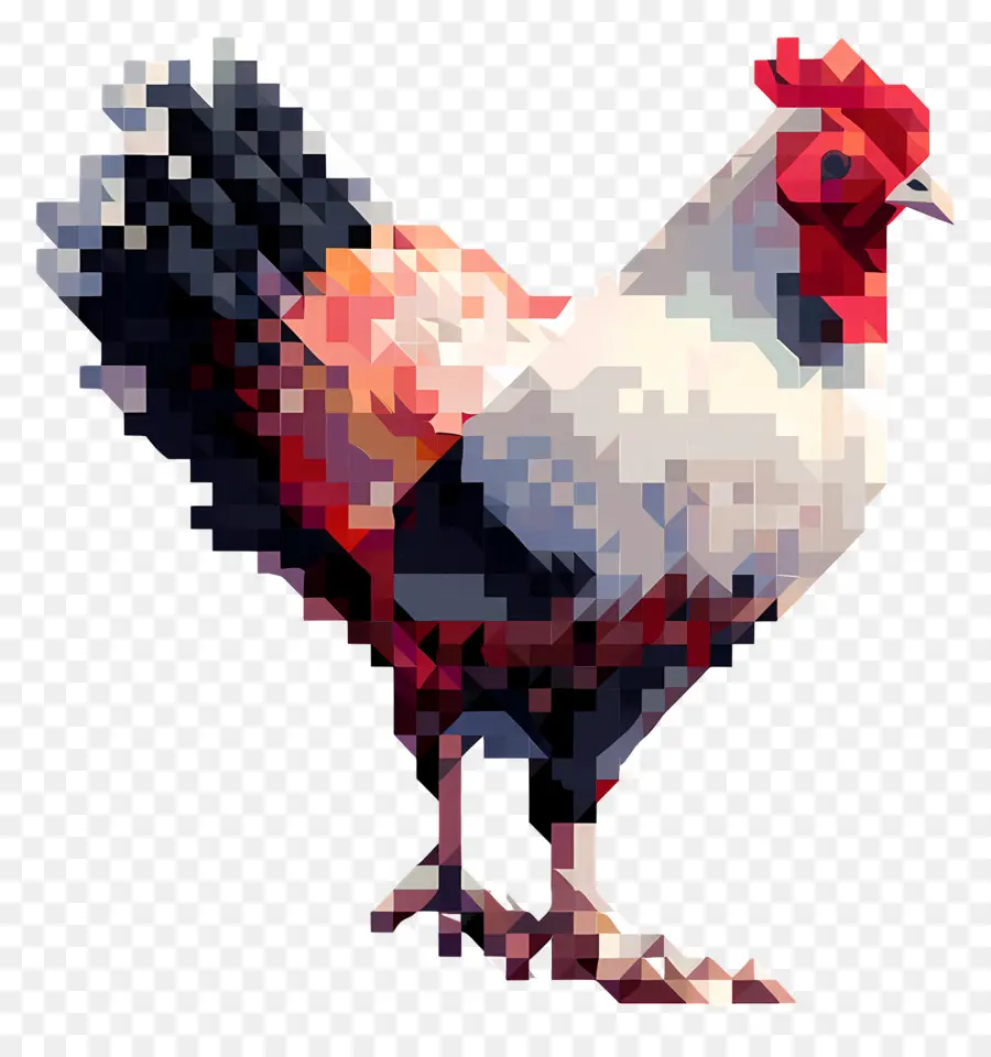 Pixel Şükran Günü Türkiyesi，Pikselli Horoz PNG