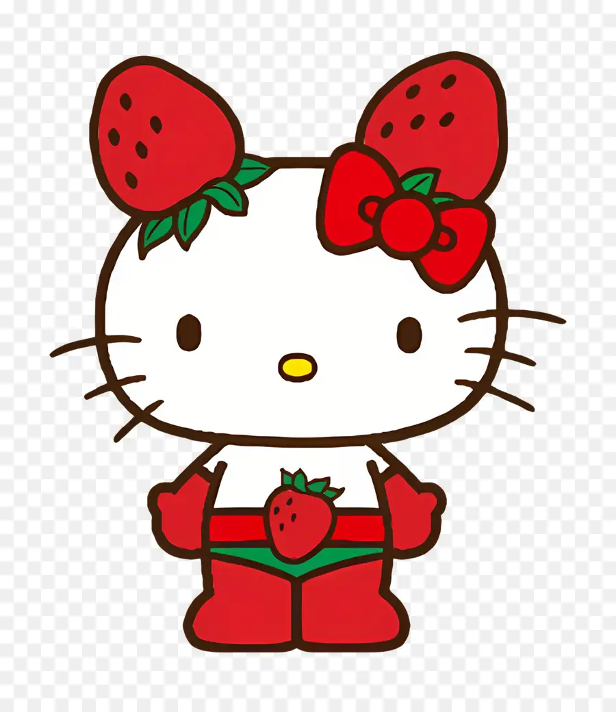 Ichigoman，Hello Kitty çilekli PNG