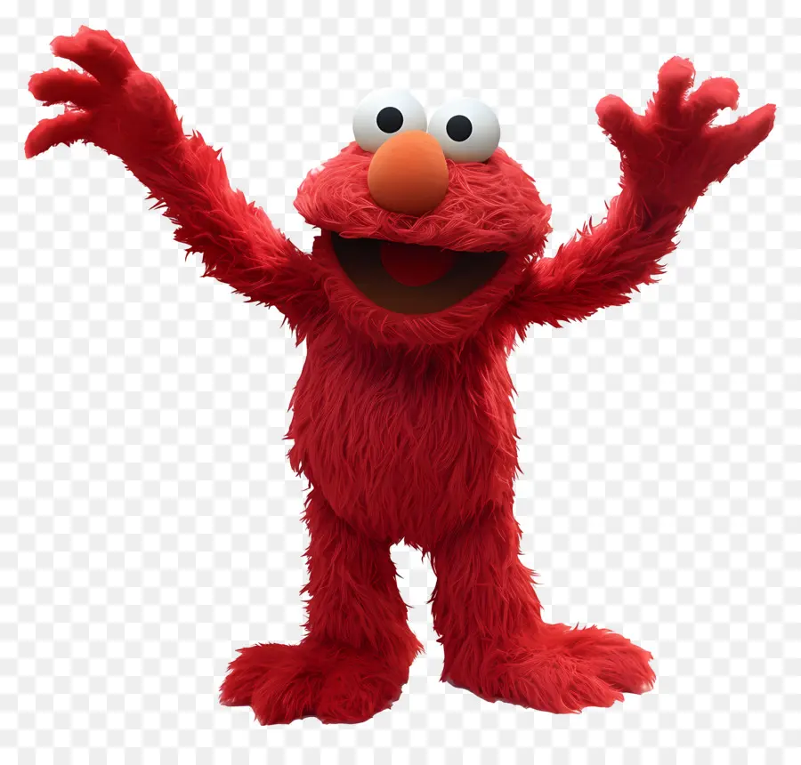 Elmo，Kırmızı Tüylü Karakter PNG