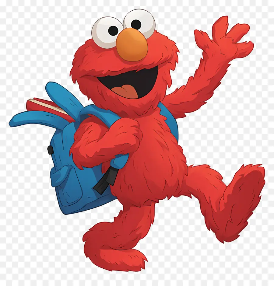 Elmo，Kırmızı Tüylü Karakter PNG