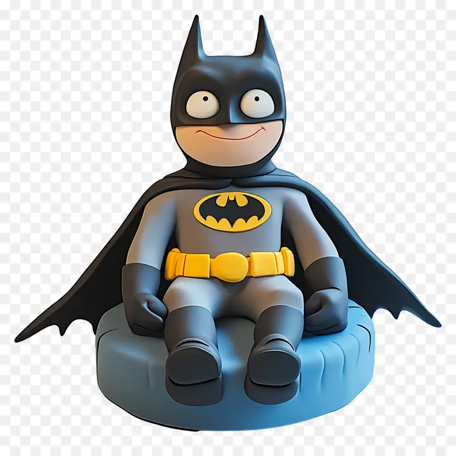 Batman，Karikatür Süper Kahraman Oturuyor PNG