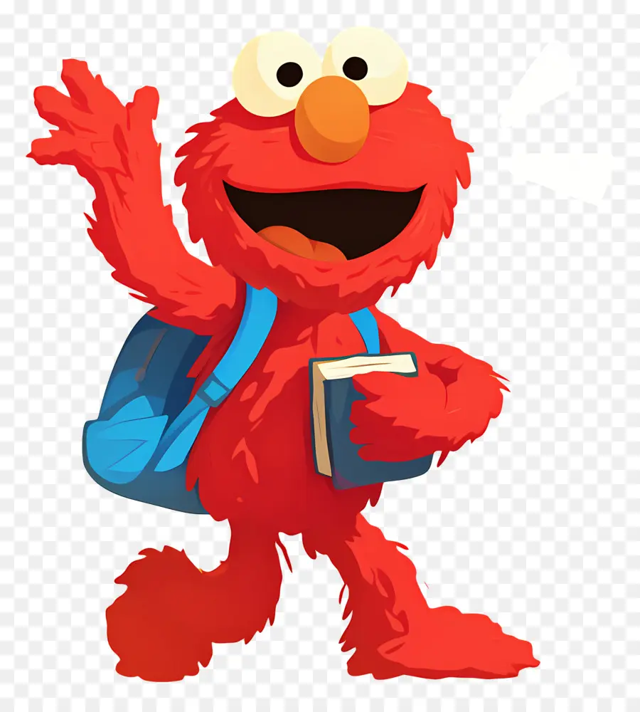 Elmo，Kırmızı Tüylü Karakter PNG