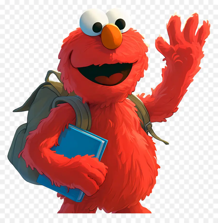 Elmo，Kırmızı Tüylü Karakter PNG