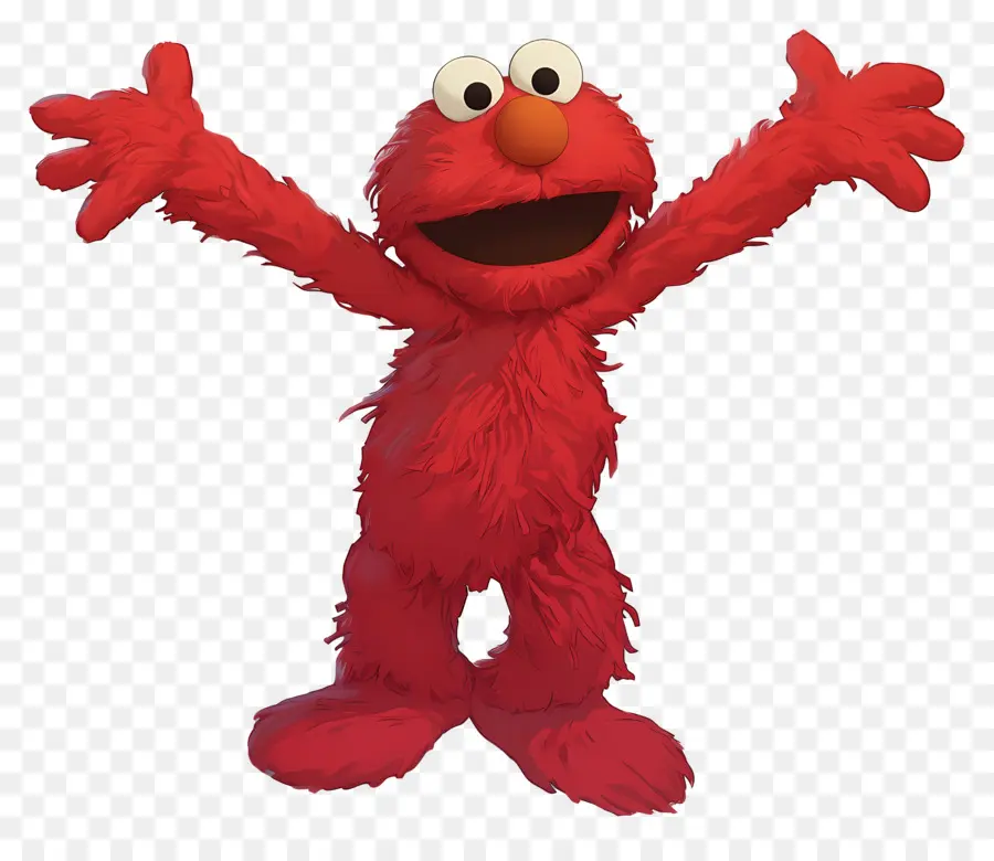 Elmo，Kırmızı Tüylü Karakter PNG