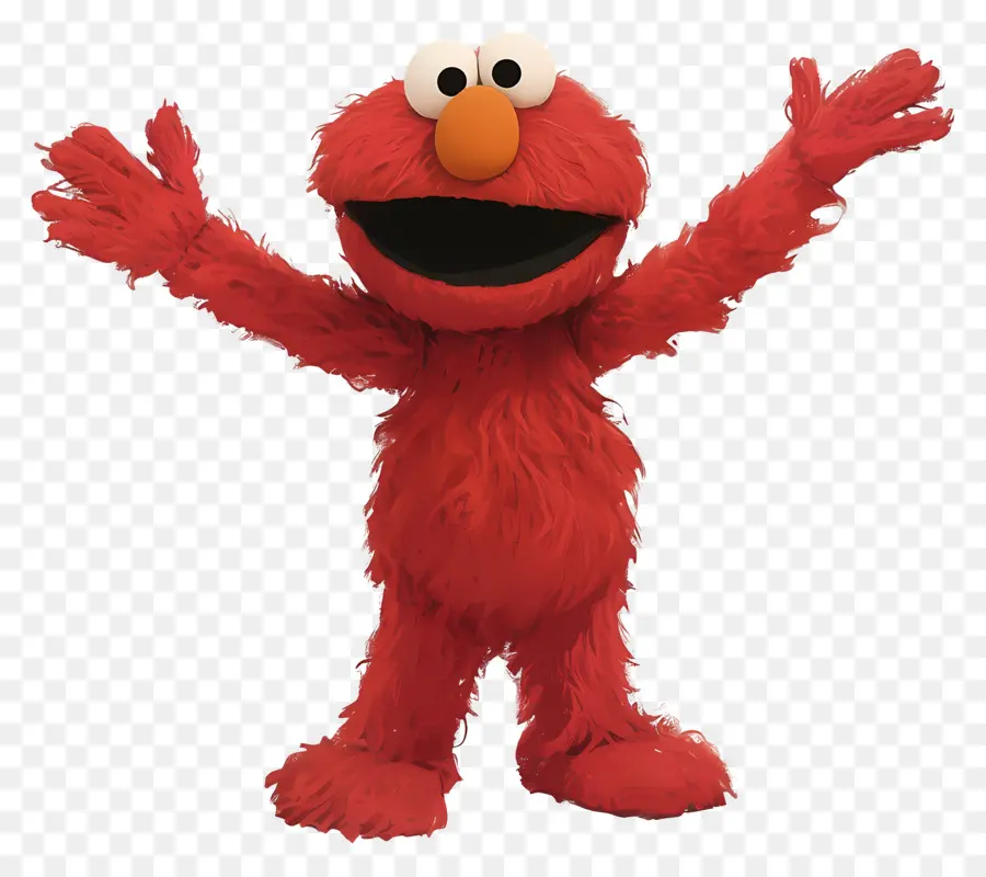 Elmo，Kırmızı Tüylü Karakter PNG