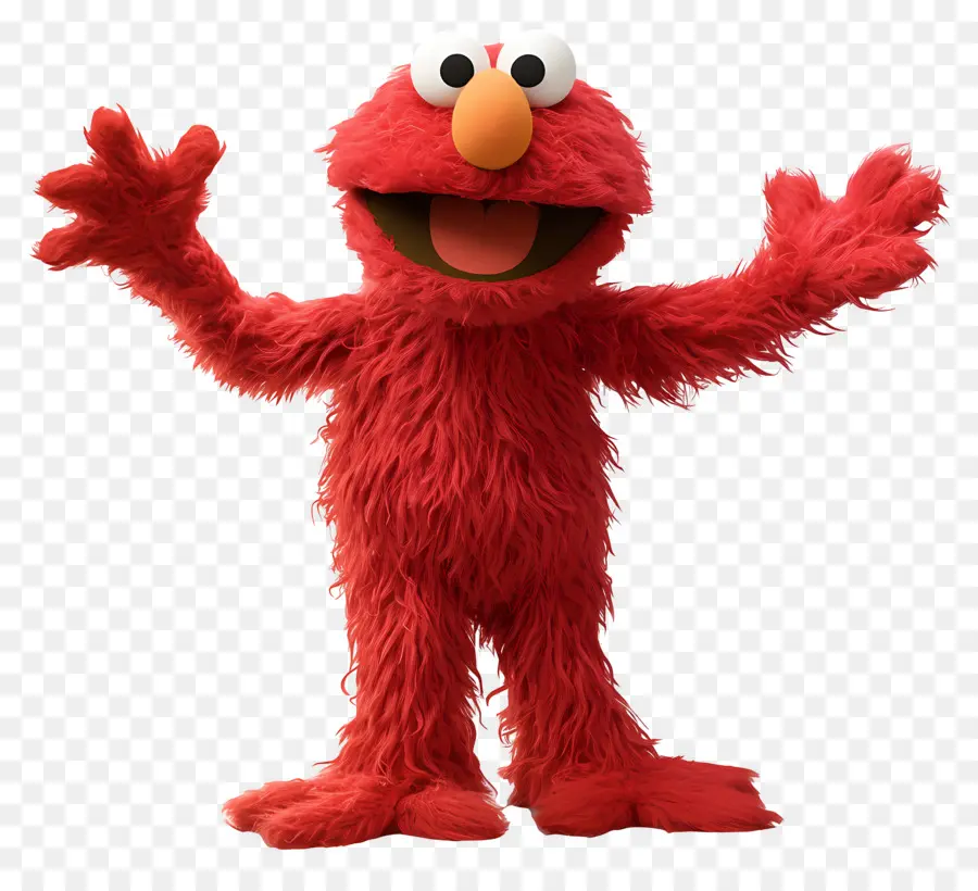 Elmo，Kırmızı Tüylü Karakter PNG