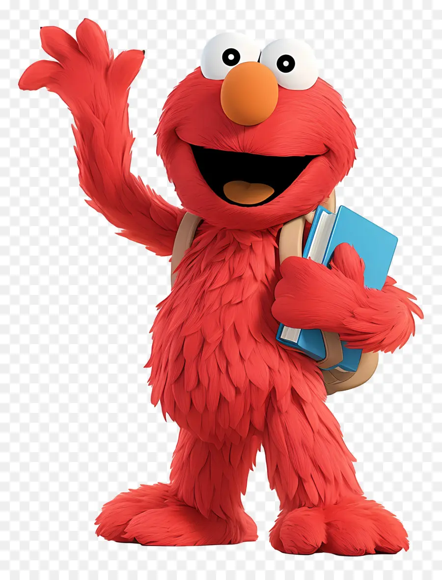 Elmo，Kırmızı Tüylü Karakter PNG