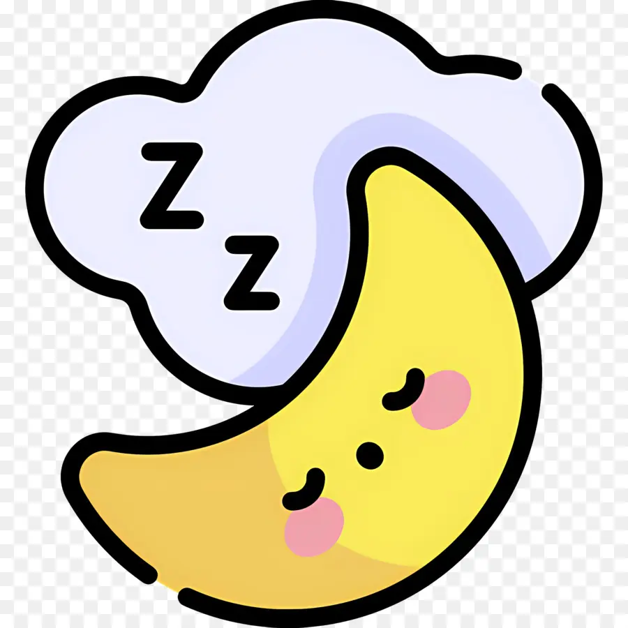 Uyu Zzz，Uyuyan Ay PNG