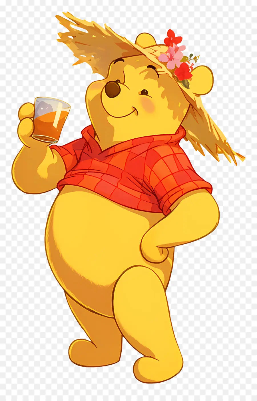 Winnie The Pooh，İçecekli Ayı PNG