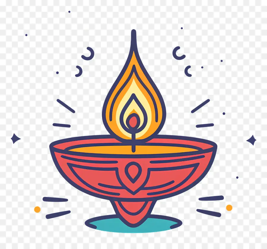 Diwali Lambası，Dekoratif Dia PNG