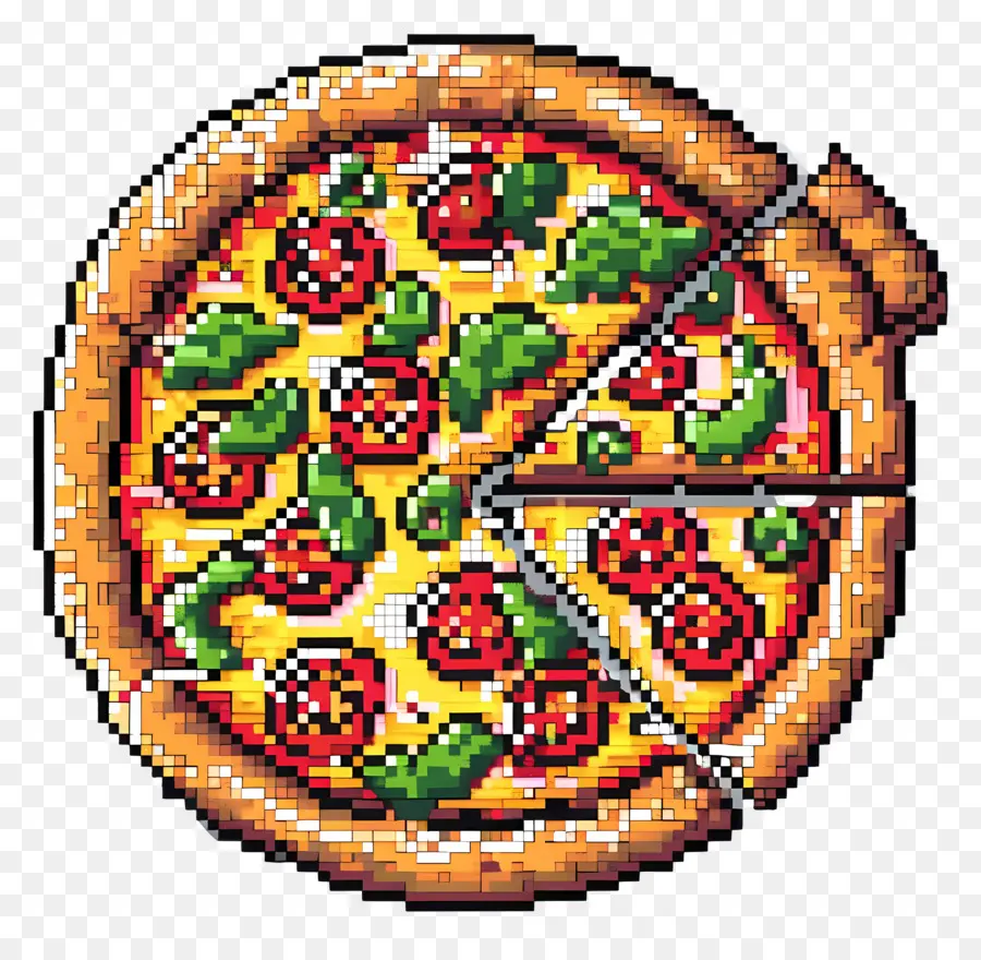 Piksel Pizza，Pizza PNG