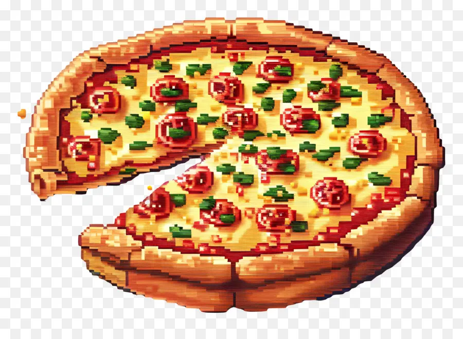 Piksel Pizza，Pizza PNG