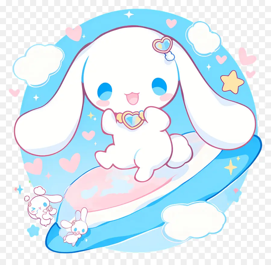 Sevimli Cinnamoroll，Beyaz Tavşan PNG