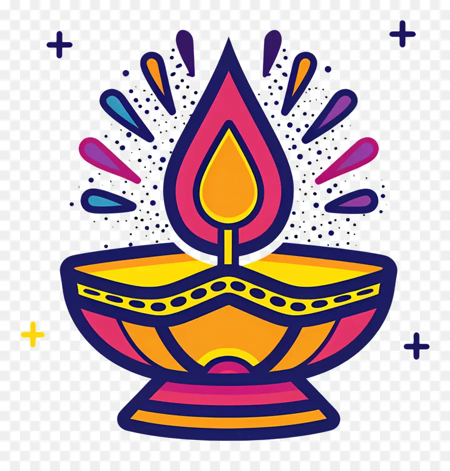 Diwali Lambası，Dekoratif Dia PNG